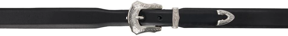 Toga Pulla Black Metal Buckle Belt 1