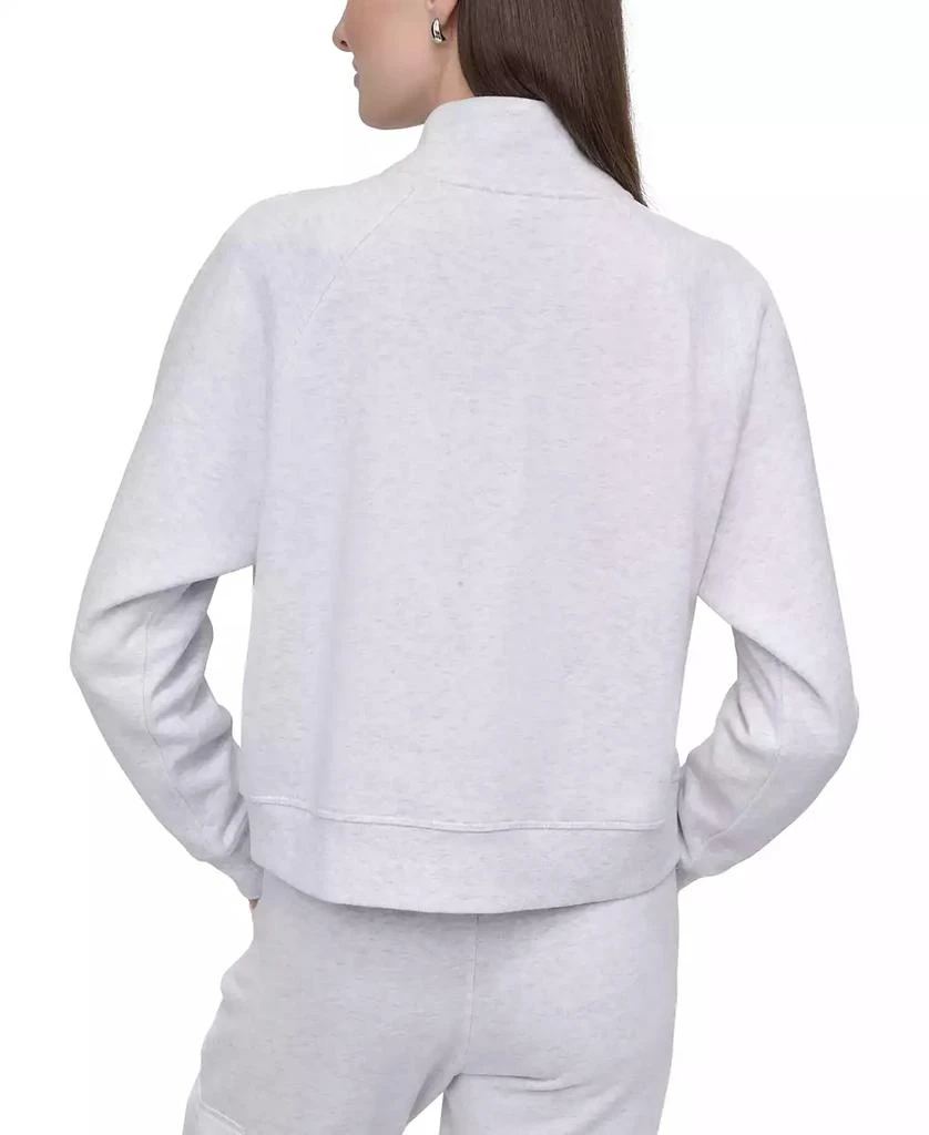 DKNY Women's Studded-Logo Half-Zip Sweatshirt 9