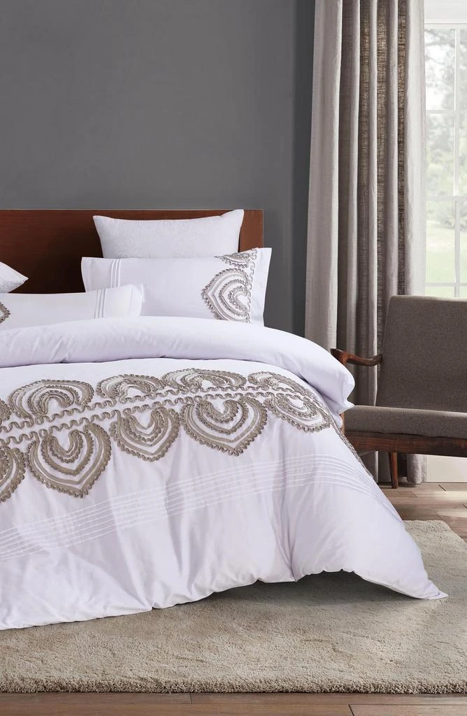 Melange Home Padma Embroidered Duvet 3-Piece Set 3