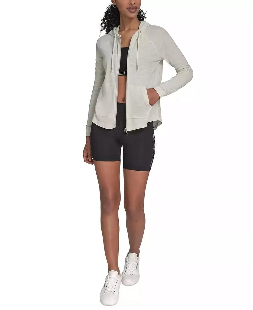 Calvin Klein Ruched-Sleeve Zip Hoodie 7