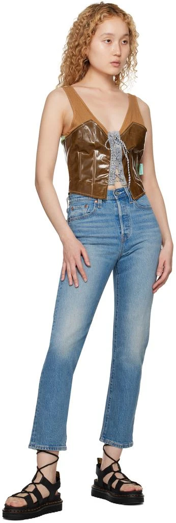 Levi's Blue Wedgie Straight Jeans 4
