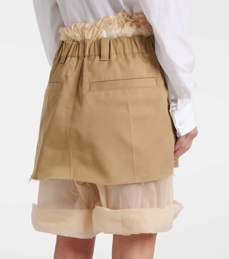 MAISON MARGIELA Layered tulle-trimmed skort 5