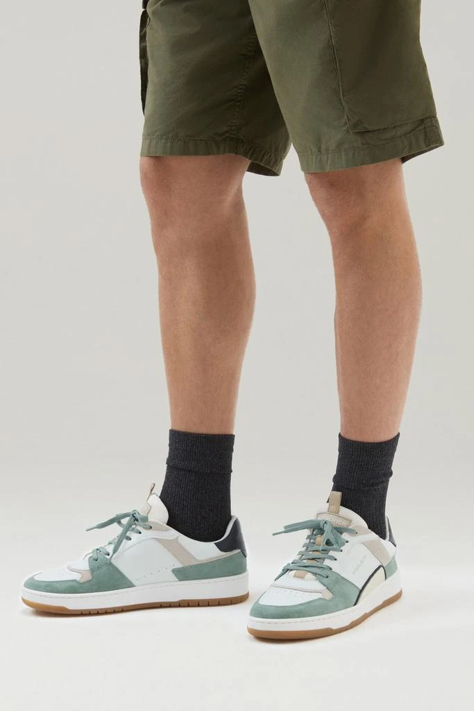 WO-FOOTWEAR Classic Basketball Sneakers in Suede - Men - White 6