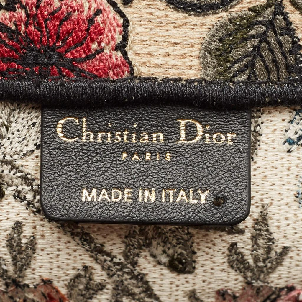 Dior Dior Multicolor Floral Embroidered Canvas Large Book Tote 11
