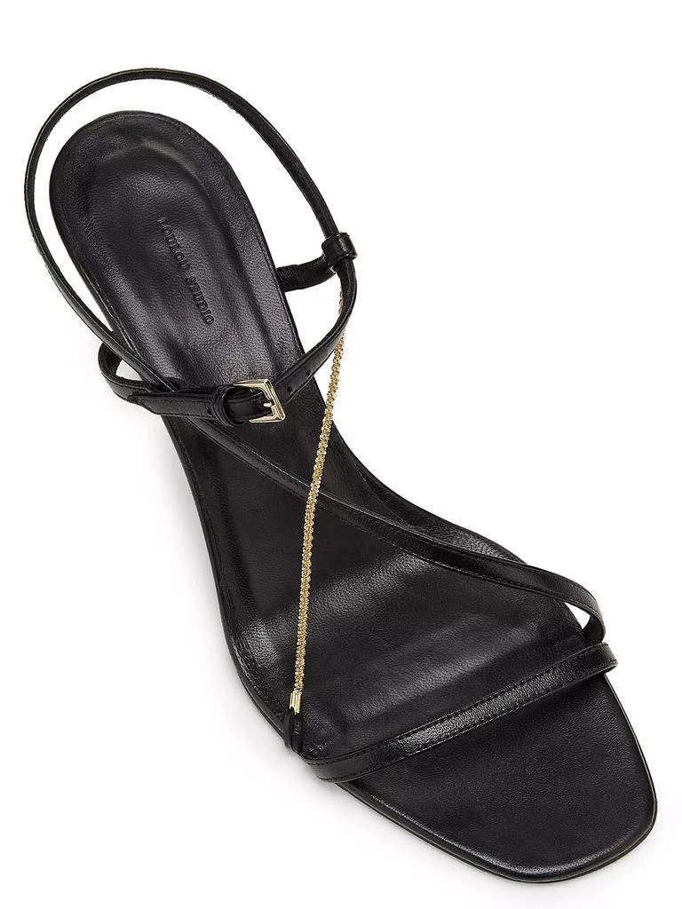 Loulou Studio Siam 65MM Chain-Detailed Leather Sandals 4