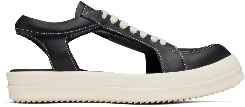 Rick Owens Black Hollywood Hollowed Vintage Sneaks Sneakers 1