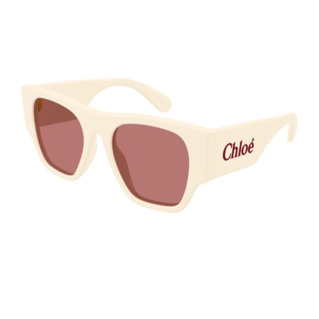 Chloé Ch0233s Linea  003 Ivory Red Sunglasses 2