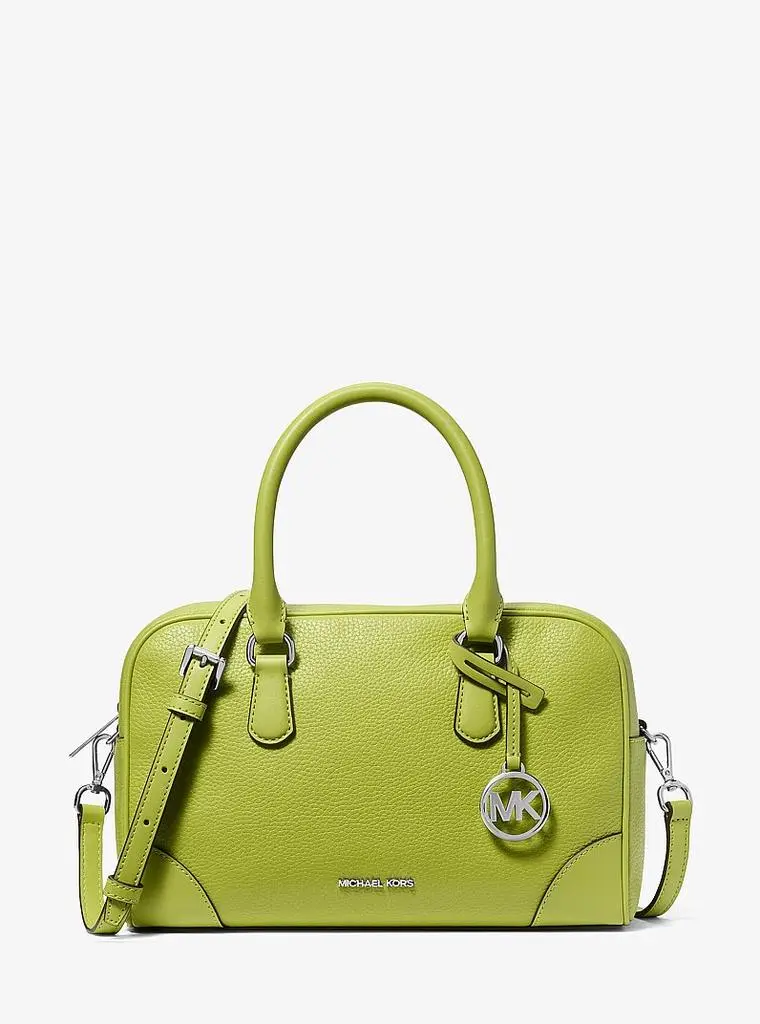 Michael Kors Thompson Medium Pebbled Leather Satchel