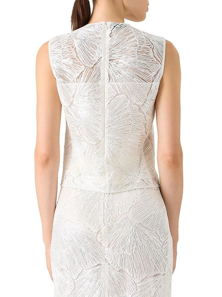 Akris Lacquered Fan Lace Top 5