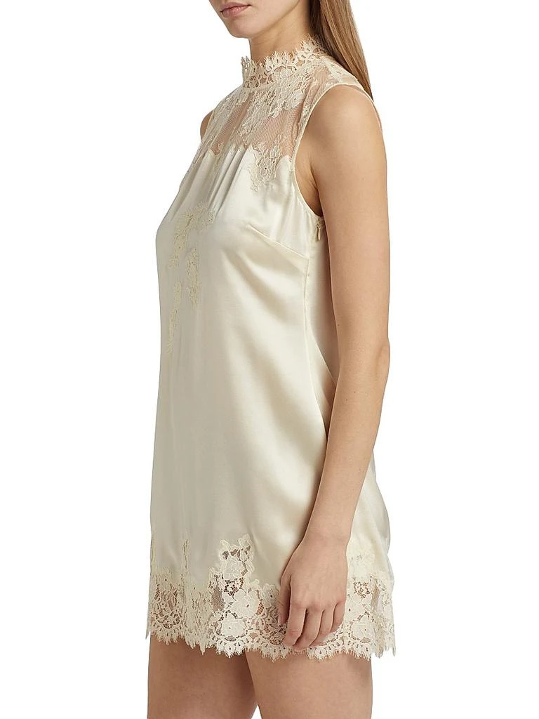 DÔEN Valeria Lace &amp; Silk Minidress 4