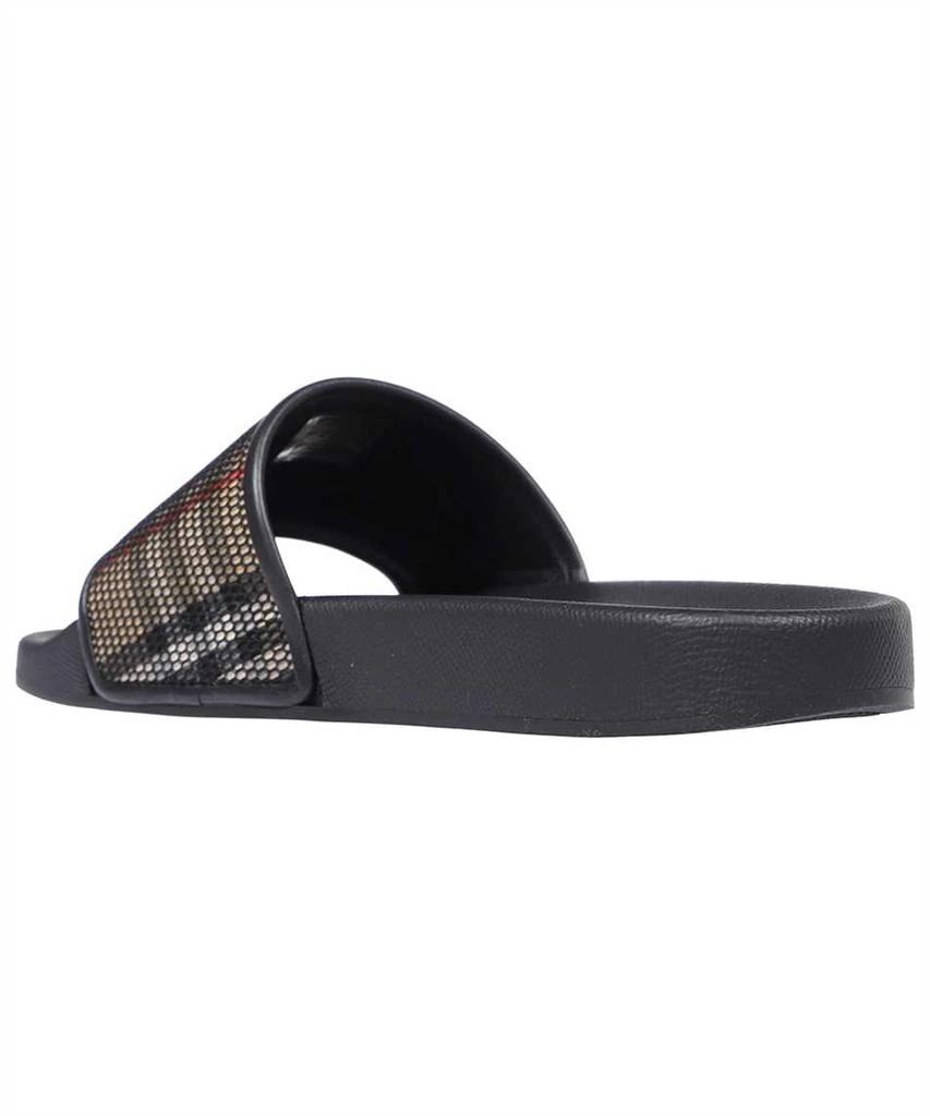 Burberry Burberry check cotton and mesh slides 3