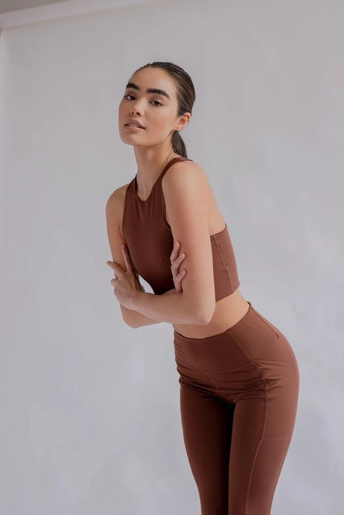 Girlfriend Collective Legging - Pocket High-Rise Legging - Terre 2