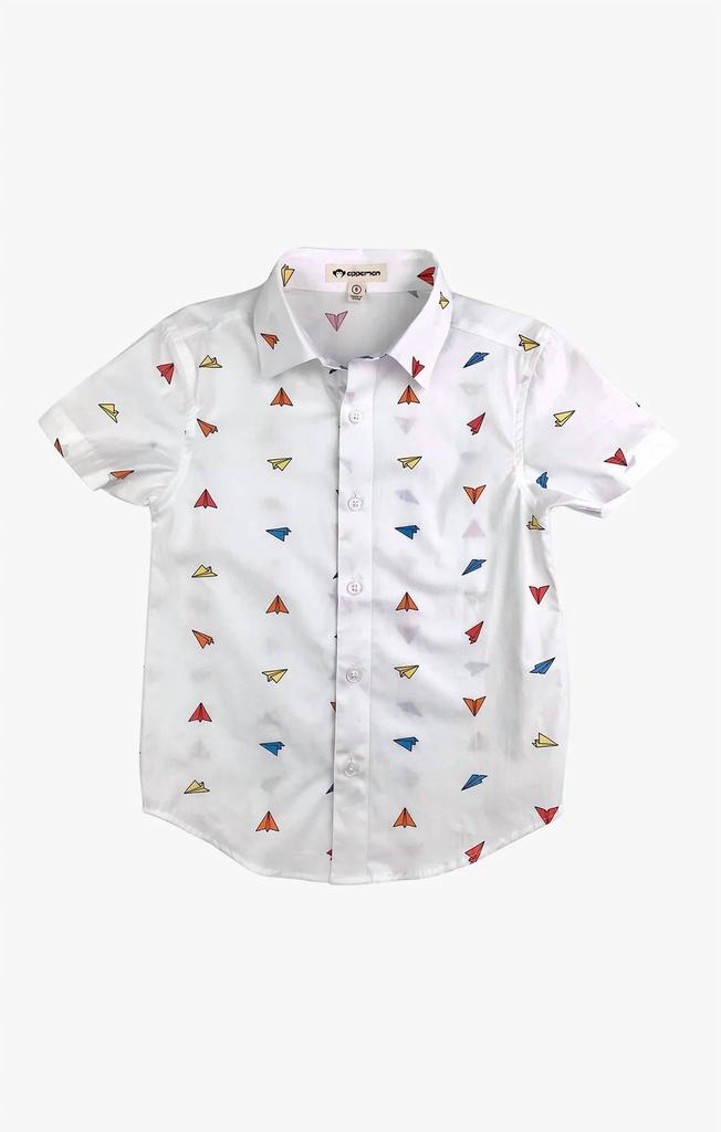 Appaman Boys' Day Party Shirt In Paper Planes
