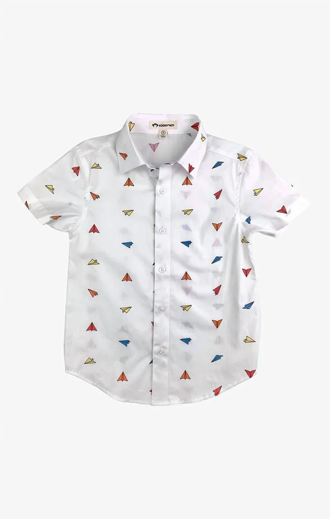 Appaman Boys' Day Party Shirt In Paper Planes 1