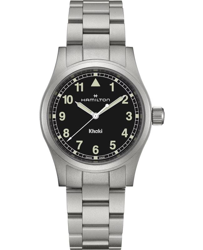 Hamilton Hamilton Khaki Field Quartz Black Dial Stainless Steel Men's Watch H69401130