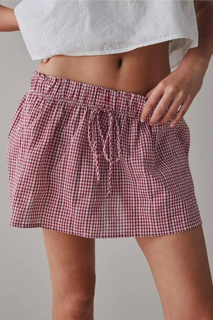 Kimchi Blue Kimchi Blue Emiline Gingham Cotton Low-Rise Mini Skirt 1
