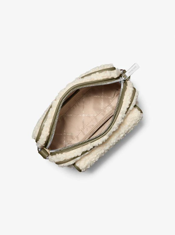 Michael Kors Bradshaw Extra-Small Faux Shearling Camera Crossbody Bag 2