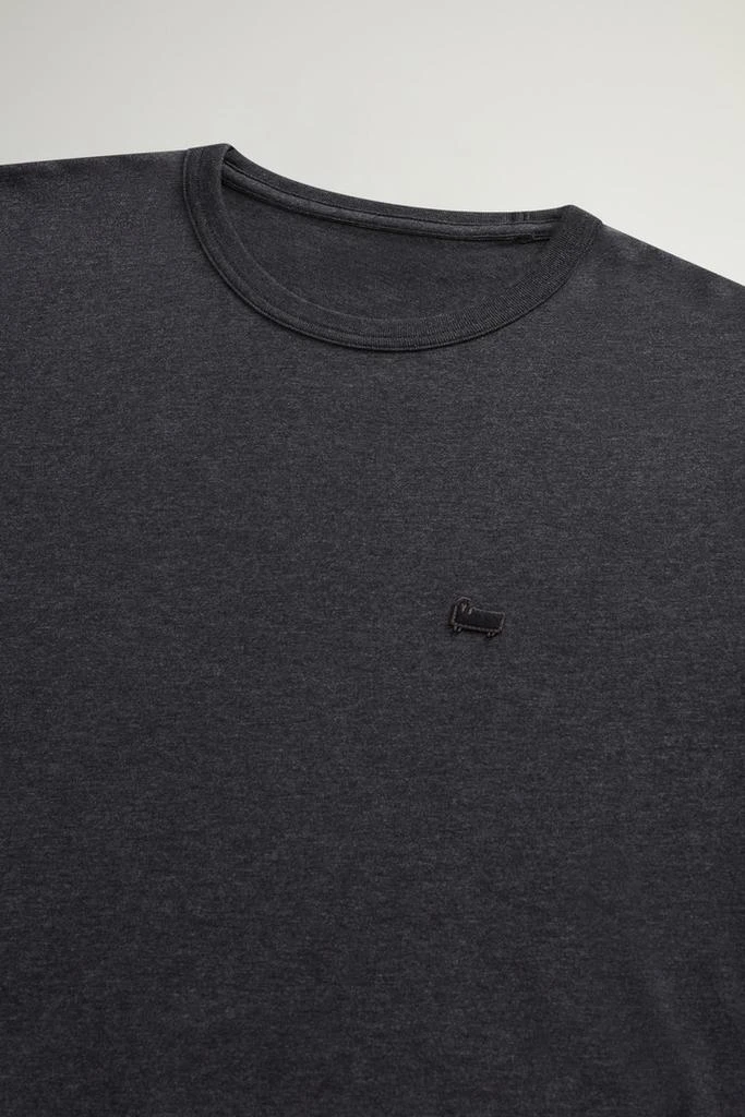Woolrich Pure Cotton Sheep T-shirt with Patch - Men - Gray 2