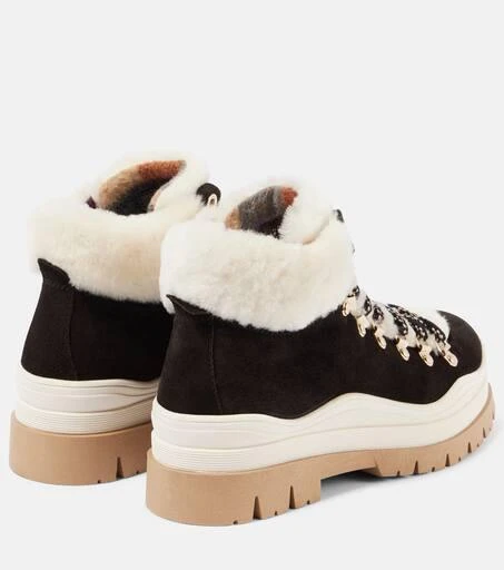 Bogner Arosa shearling-lined suede lace-up boots 2