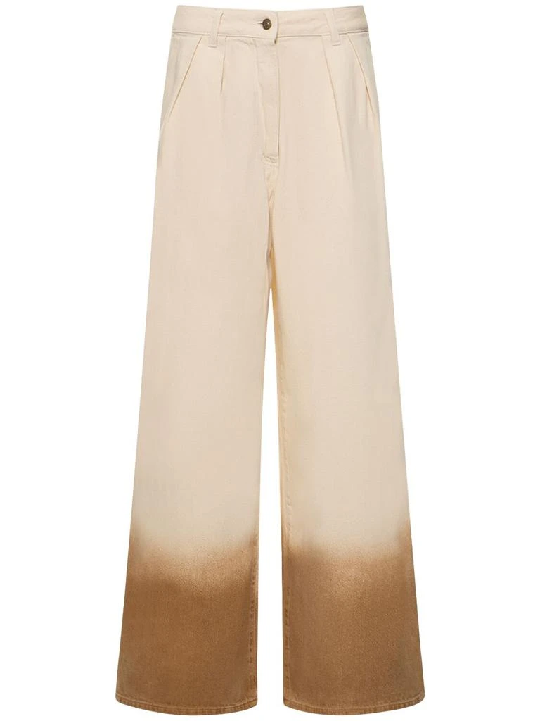 ALANUI Bright Hues Wide Cotton Denim Jeans 1