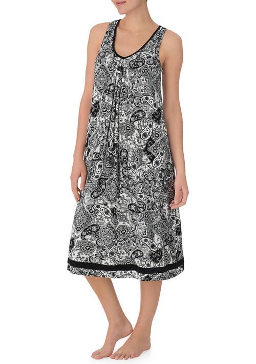 Ellen Tracy Tracy Womens Sleeveless Midi Gown With Soft Bra