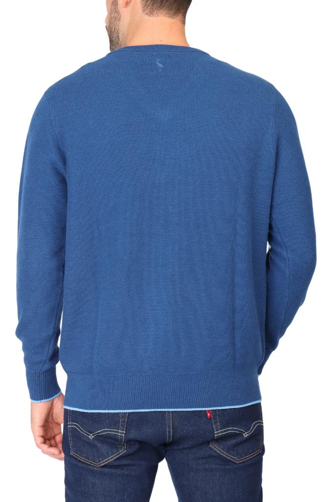 TailorByrd Waffle Knit V-Neck Sweater