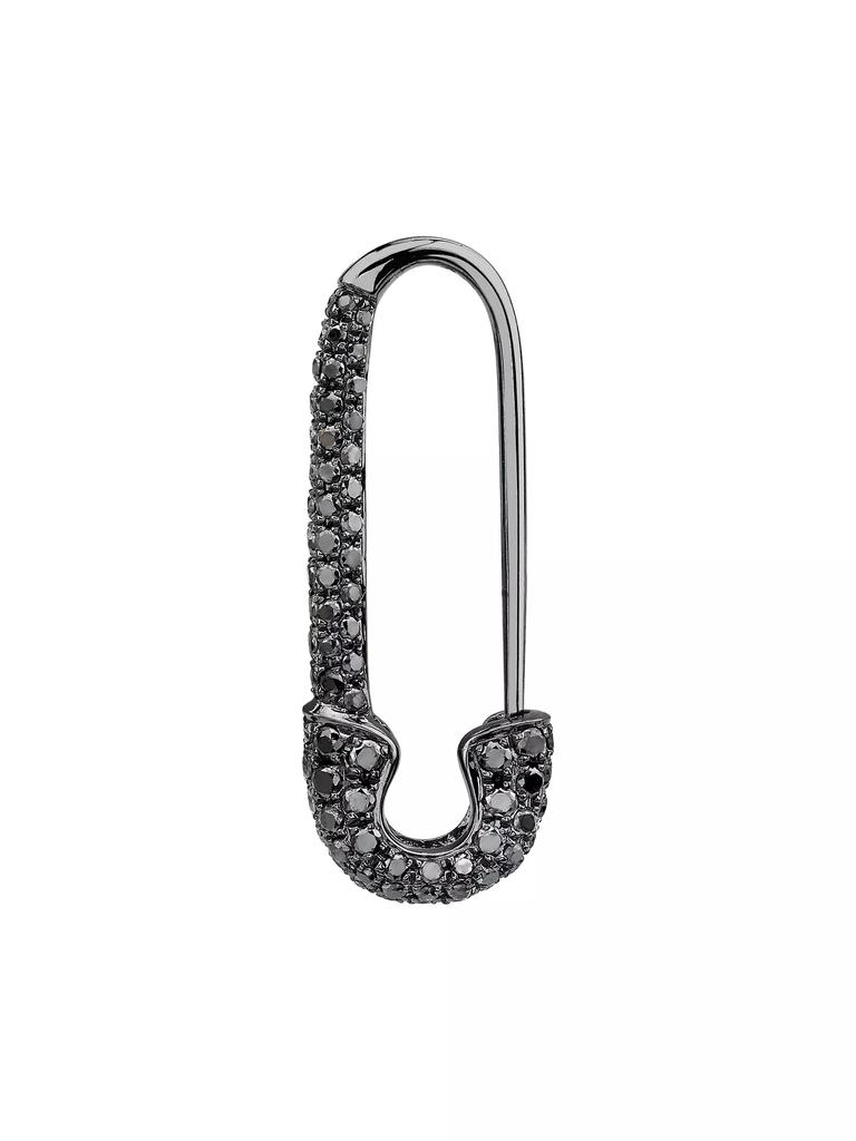 Anita Ko 18K Black Gold & 0.46 TCW Diamond Safety Pin Earring