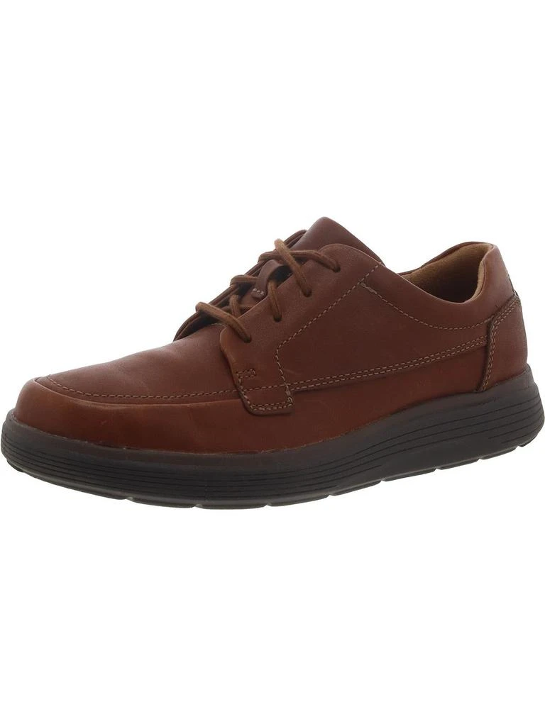 Unstructured by Clarks Mens Faux Leather Lace-Up Derby Shoes 1
