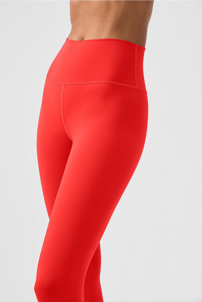 Alo Yoga 7/8 High-Waist Airlift Legging - Red Hot Summer