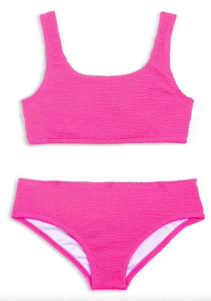 LIMEAPPLE Limeapple - Girl
s Fay Crinkle Tankini Bikini Top