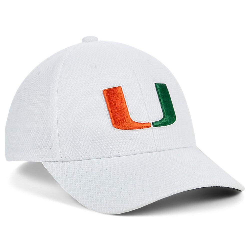 adidas Miami Hurricanes Sideline Coaches Flex Cap
