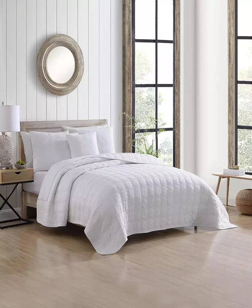 Stone Cottage Floral Trellis Cotton 4-Piece Quilt Set 2