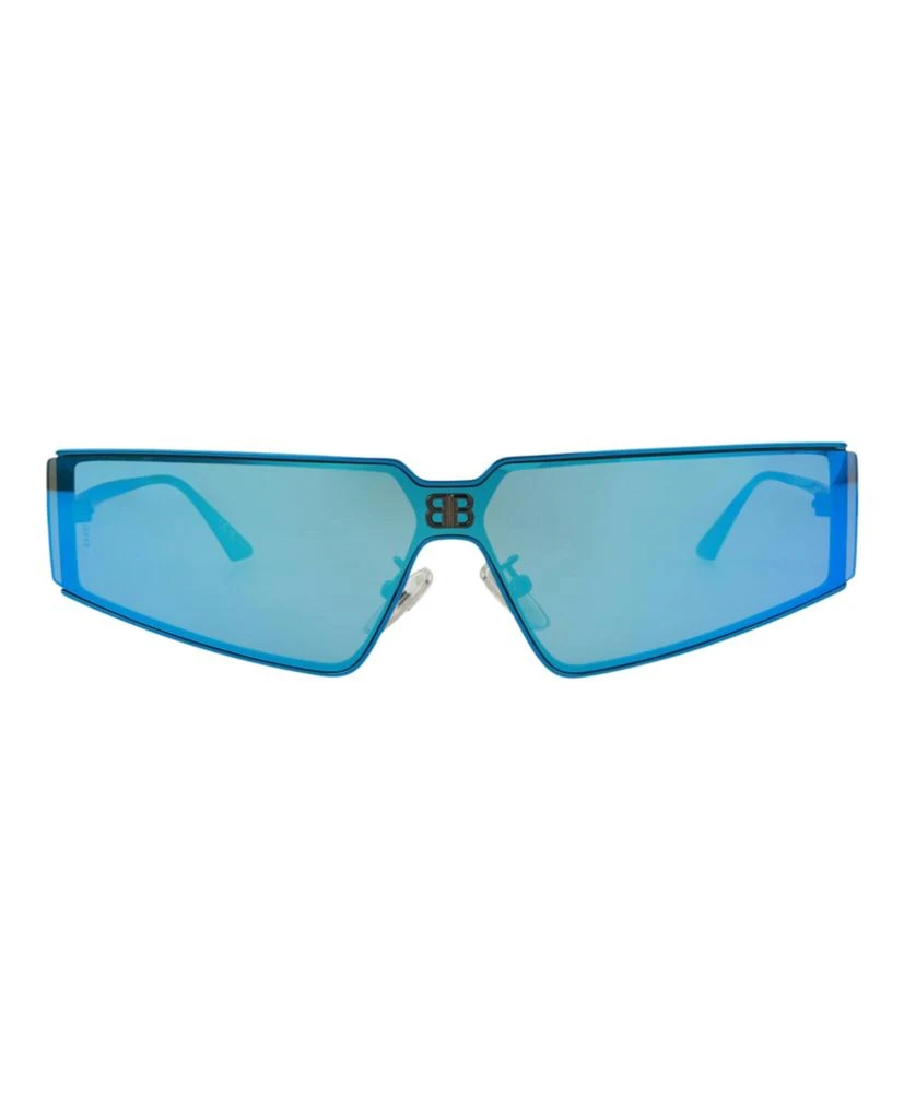 Balenciaga Square-Frame Metal Sunglasses 1