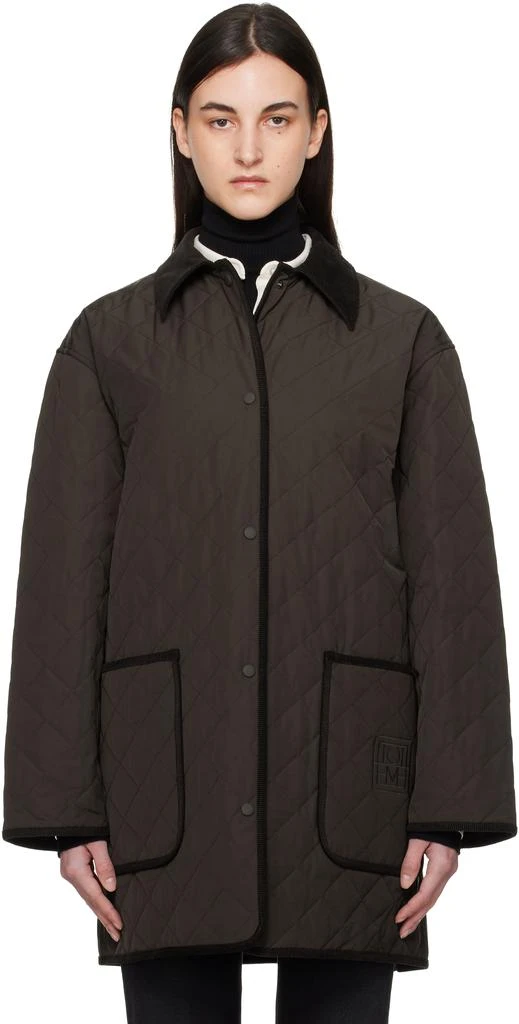 Totême Brown Quilted Barn Jacket 1