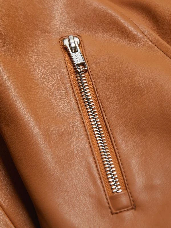 Susana Monaco Faux Leather Biker Jacket 4