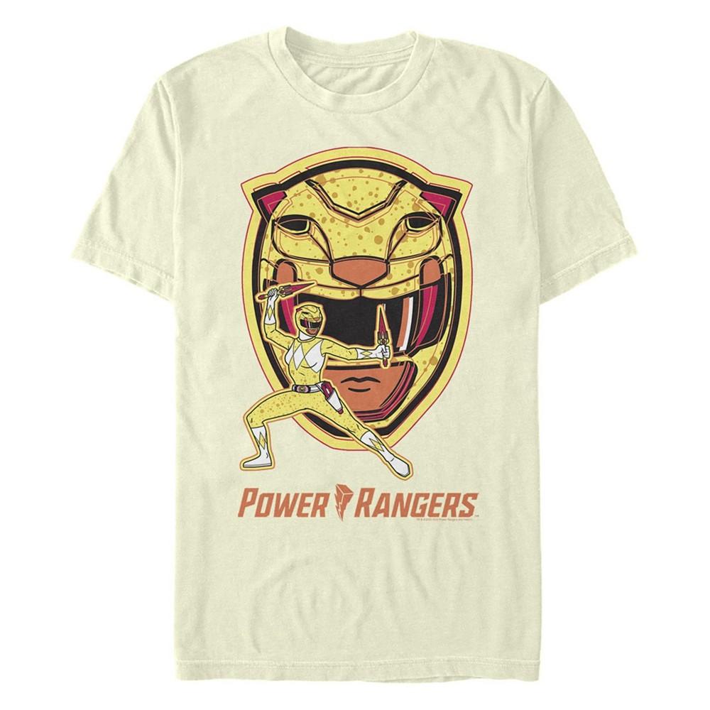 Fifth Sun Men's Power Rangers Yellow Ranger Hero Short Sleeve T-shirt