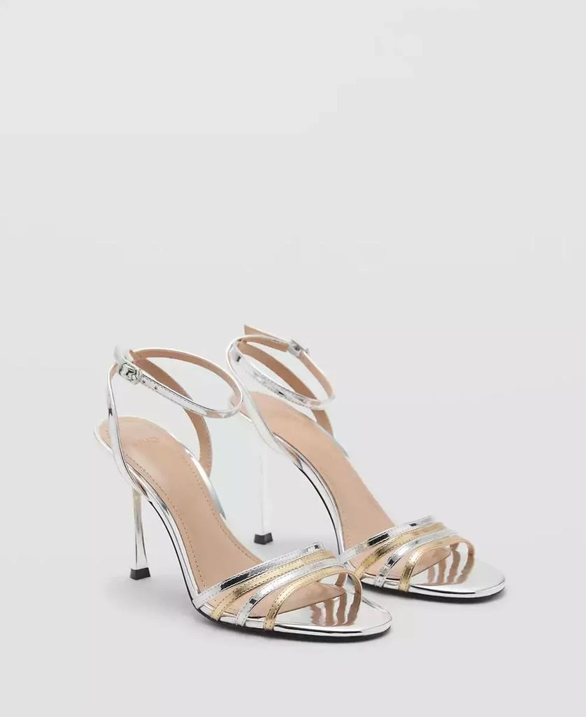 Mango Women's Combined-Strap Heeled Sandals 1