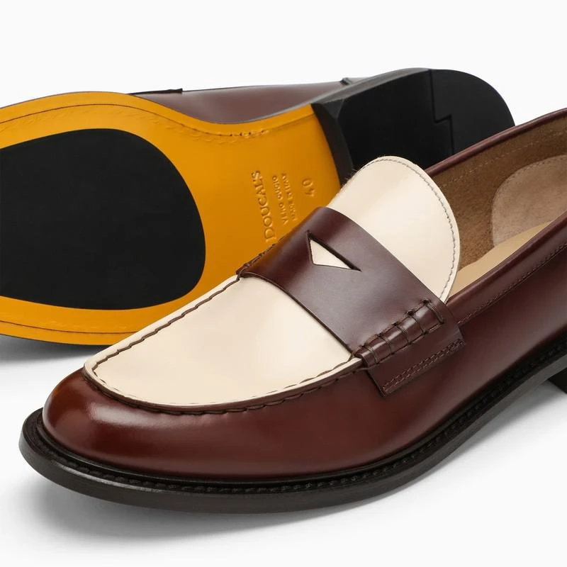 Doucal's Classic two-tone leather moccasin 6