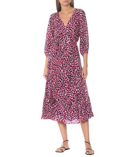 ANNA KOSTUROVA Leopard-print silk midi dress