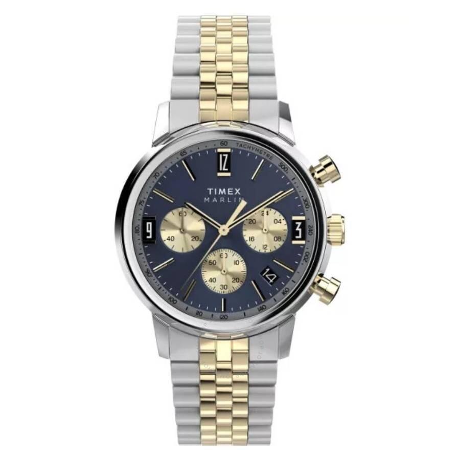 Timex Marlin Chronograph Quartz Blue Dial Men's Watch TW2W60200