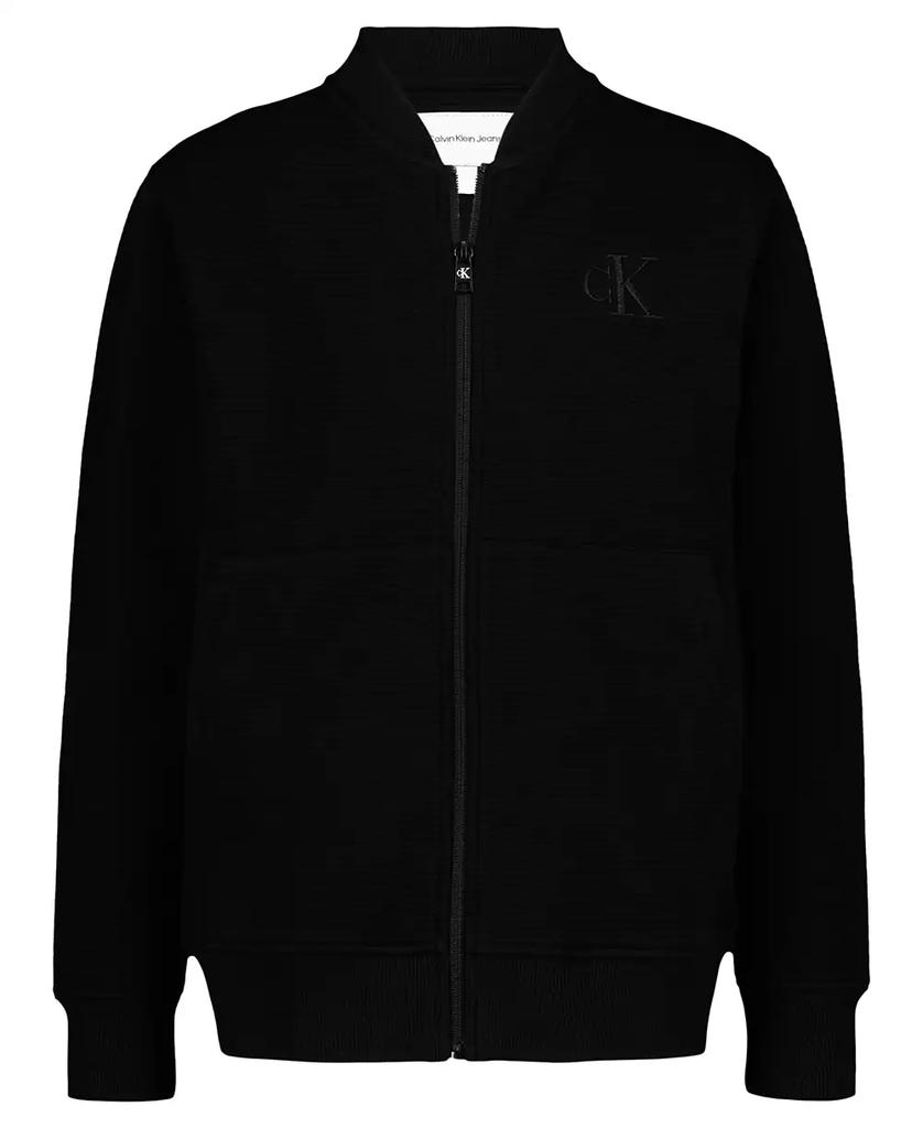 Calvin Klein Boys
 8-20 Zippered Ottoman Fleece Bomber Jacket