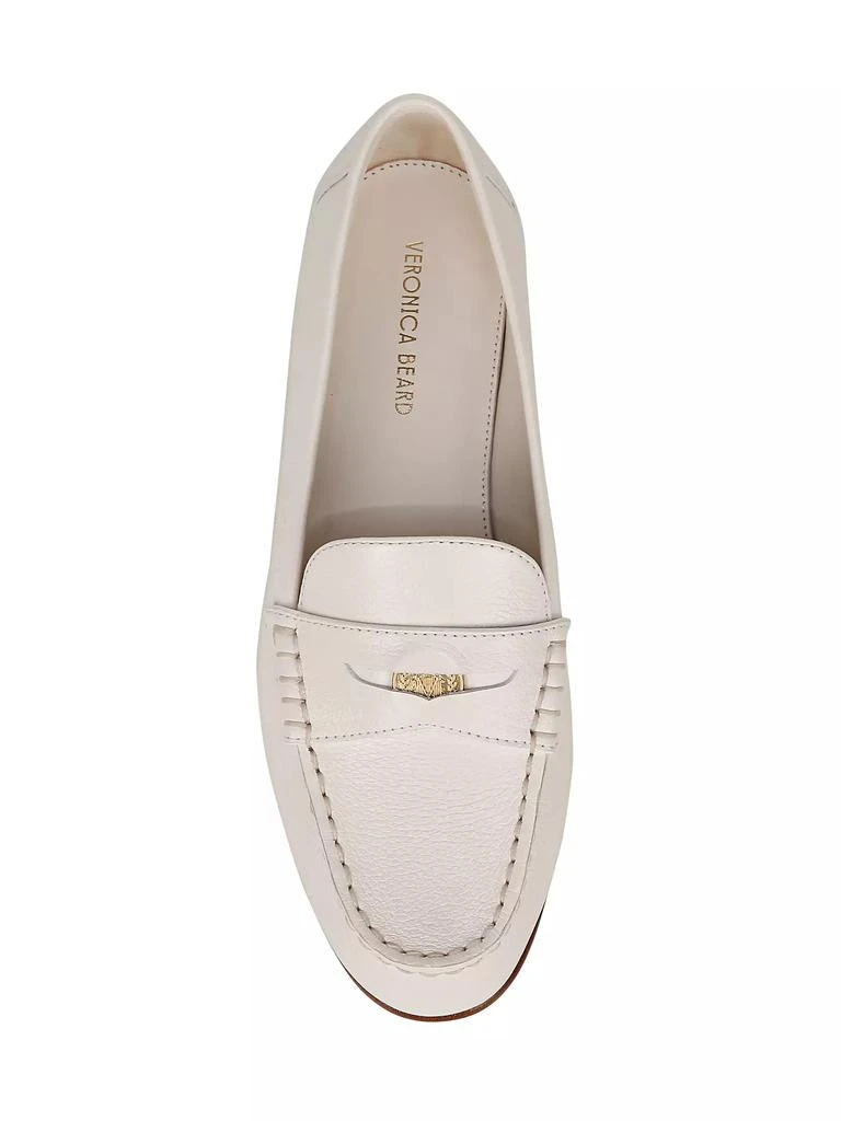 Veronica Beard Penny-2 Leather Slip-On Loafers 4