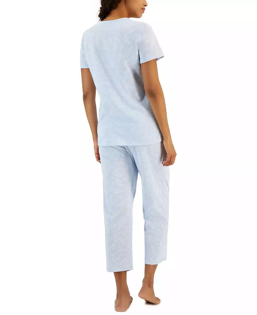 Charter Club Women's 2-Pc. Cotton Printed Cropped Pajamas Set, Created for Macy's 2