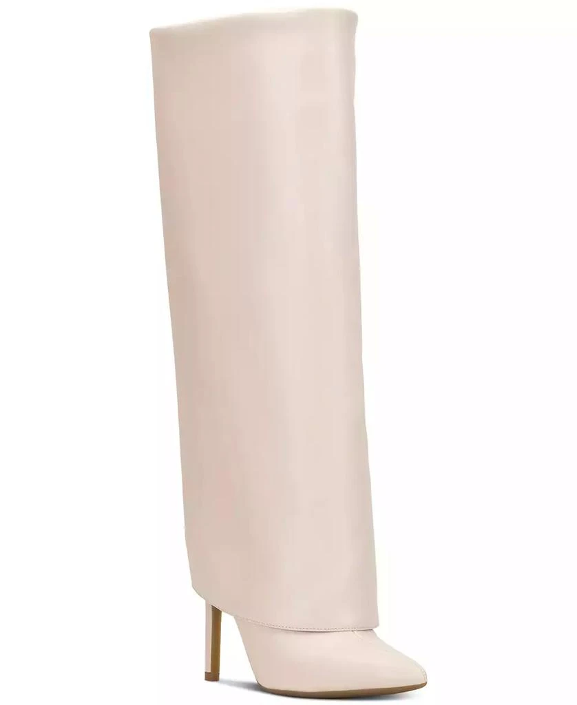 INC International Women's Skylar Fold Over Cuffed Dress Boots, Created for Macy's, Regular & Wide Calf 1
