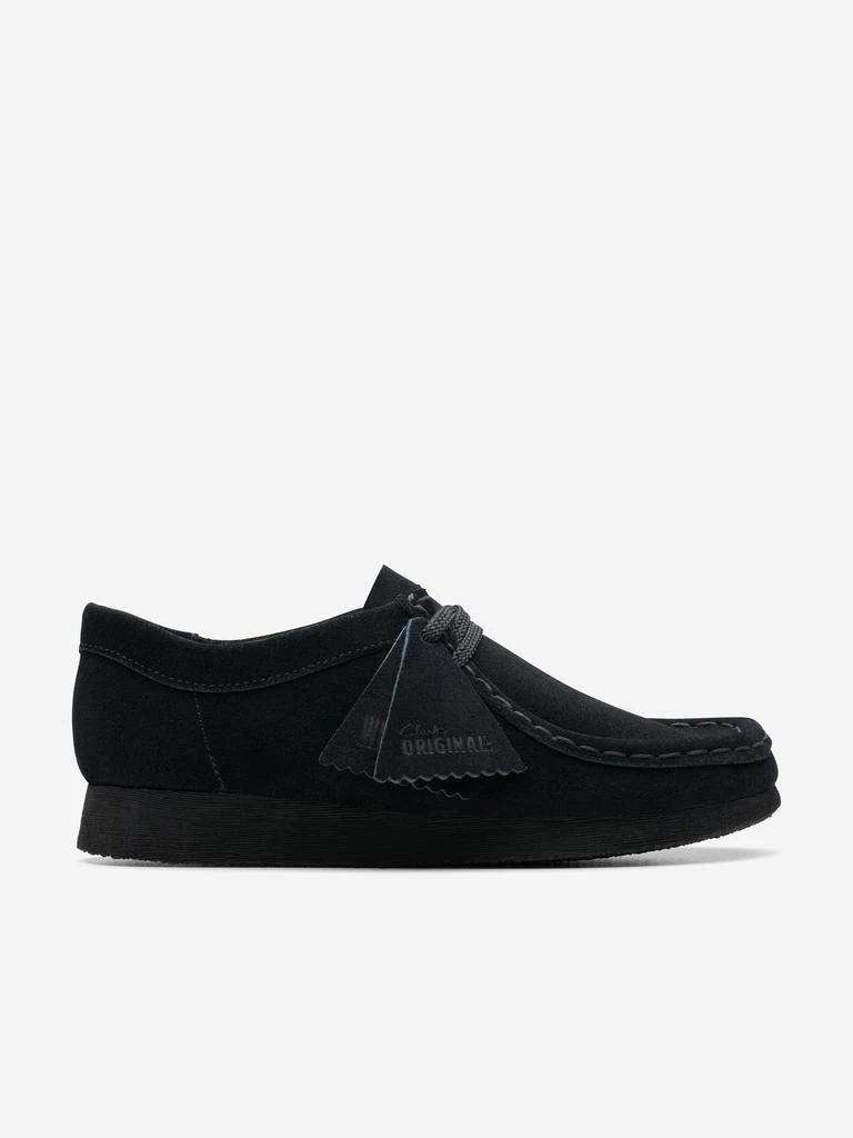 Clarks Clarks Kids Suede Wallabee Shoes in Black 1