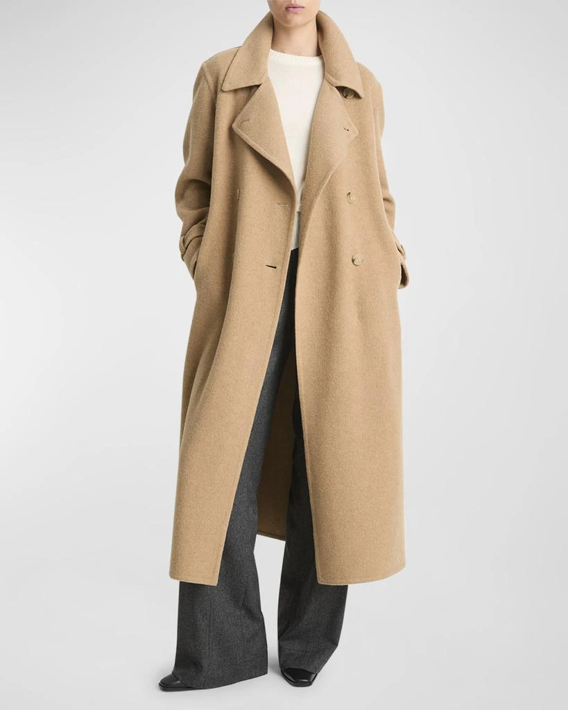 Vince Belted Long Wool-Blend Coat 2