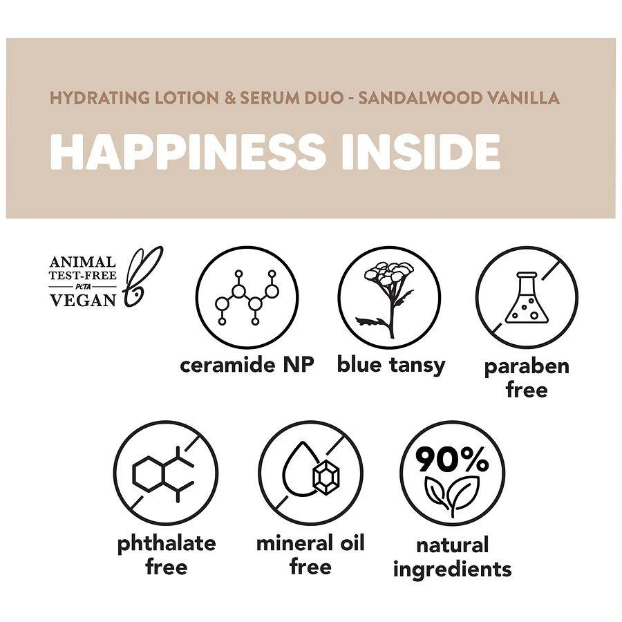 Onyx Professional Hydrating Lotion 
Serum Duo Sandalwood Vanilla 5