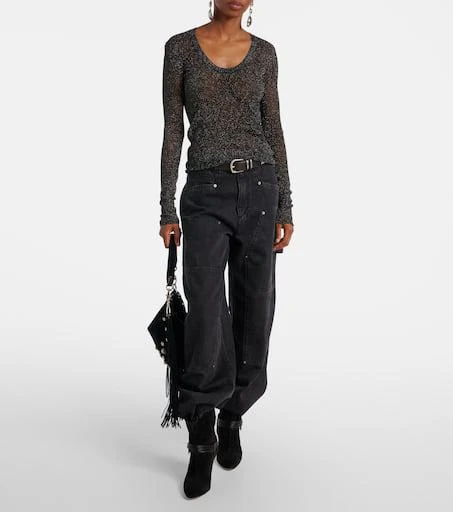 Isabel Marant Thalia lamé top 2