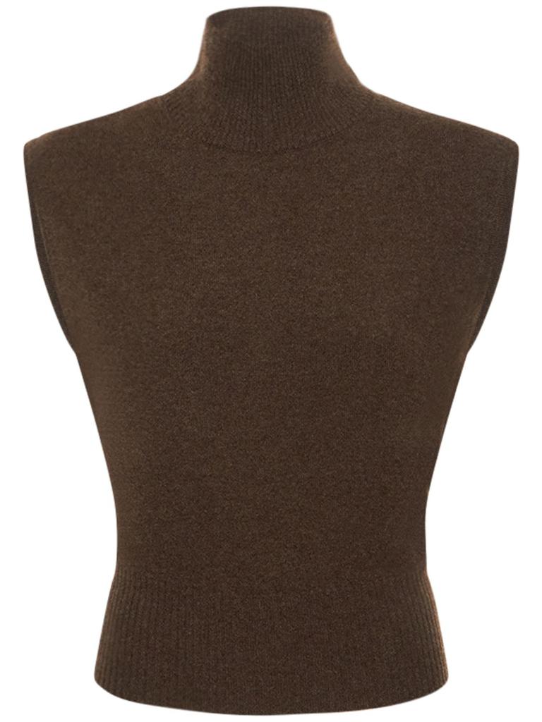 REFORMATION Arco Cashmere Turtleneck Tank Top