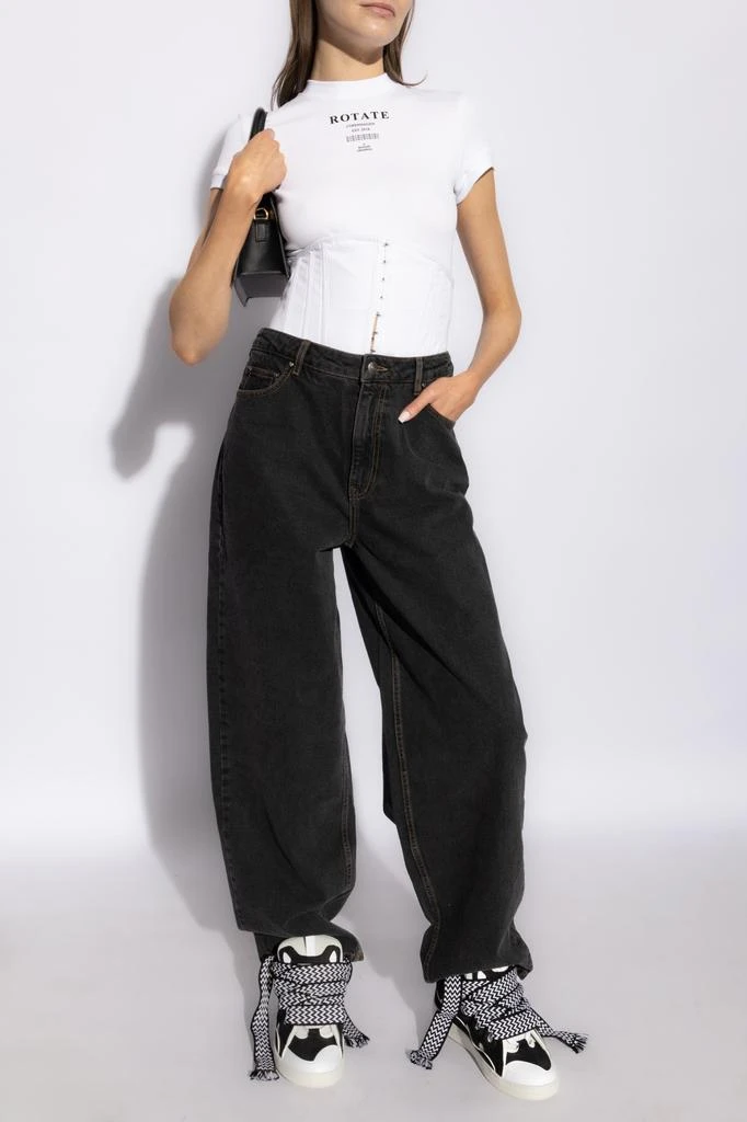 ROTATE Birger Christensen Jeans with a corset 2